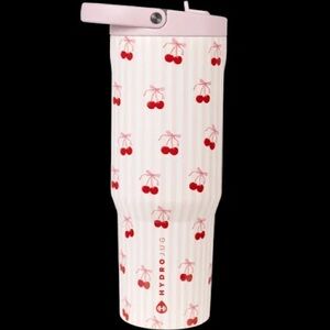 HydroJug Pink and Red Cherry Water Bottle